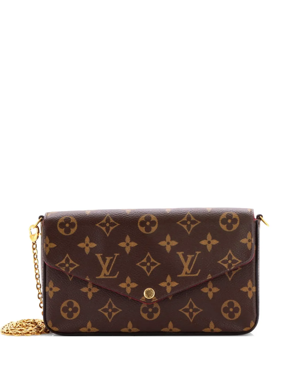 Louis Vuitton Pre-Owned Felicie Pochette Monogram Canvas crossbody bag - Marrone