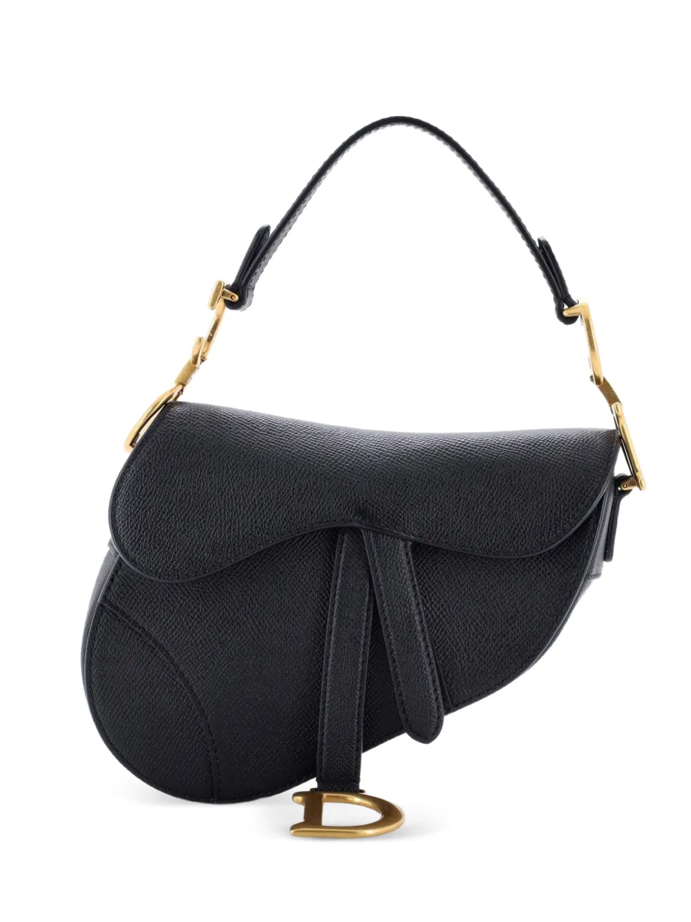 Christian Dior Pre-Owned Saddle Handbag Leather Mini shoulder bag - Nero