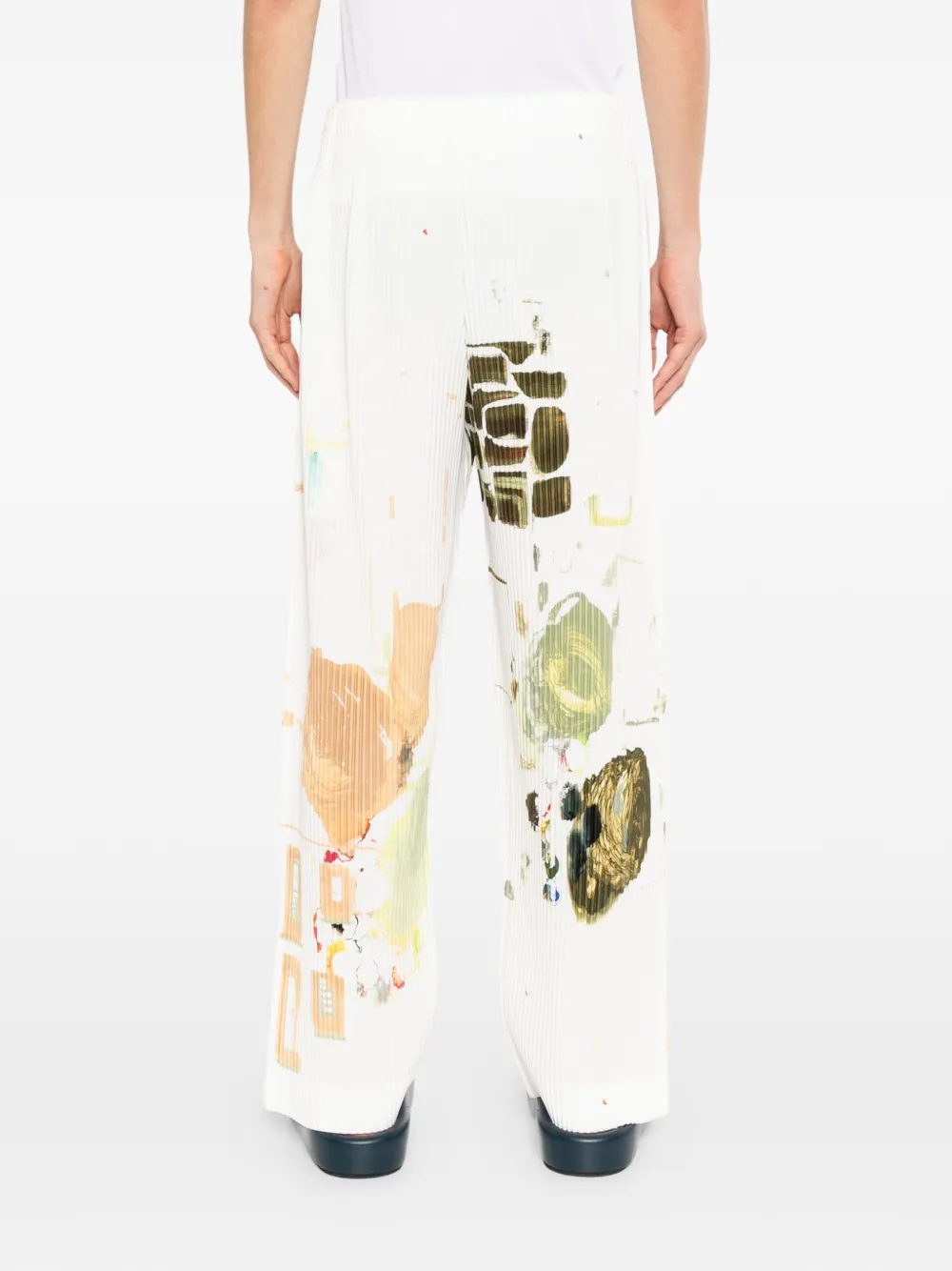 Homme Plissé Issey Miyake Palette broek Wit