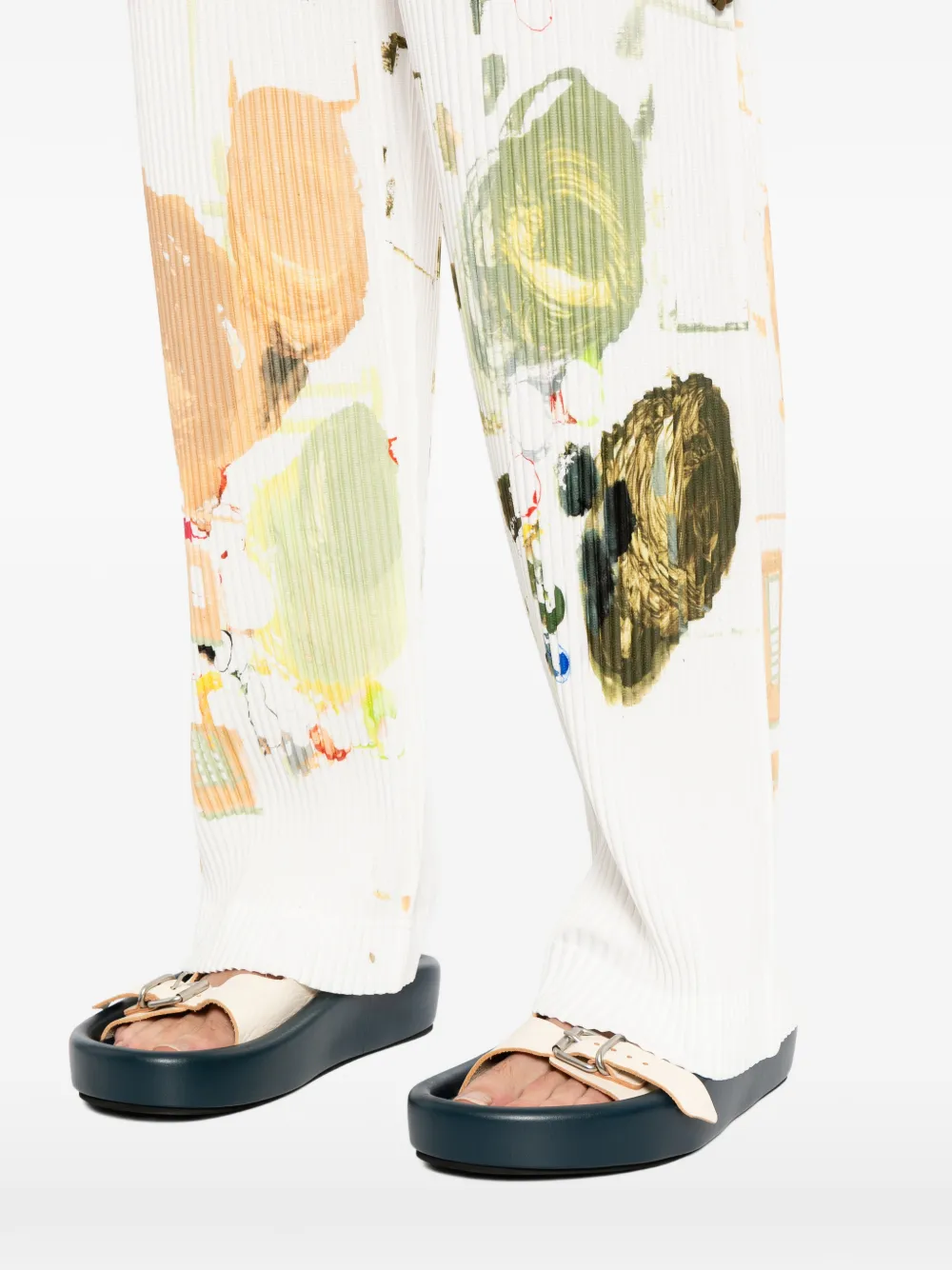 Homme Plissé Issey Miyake Palette broek Wit