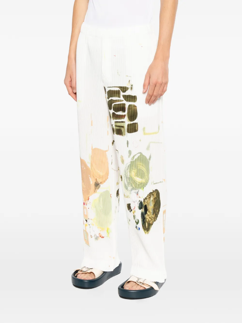 Homme Plissé Issey Miyake Palette broek Wit
