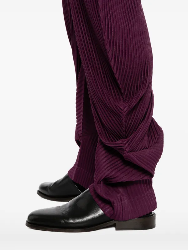 Homme Plissé Issey Miyake プリーツ パンツ | パープル | FARFETCH JP