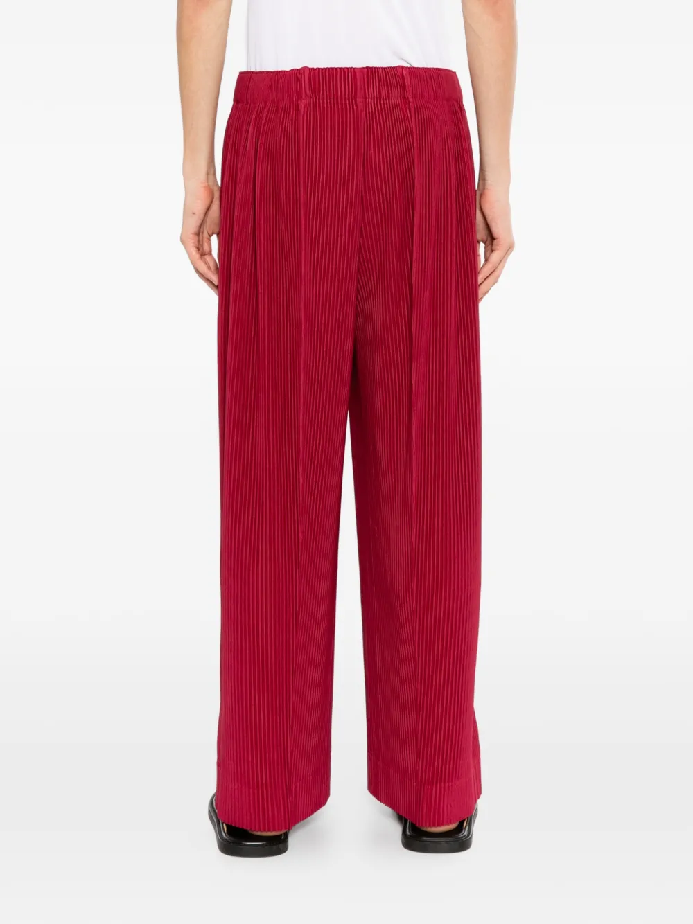 Homme Plissé Issey Miyake January broek Rood