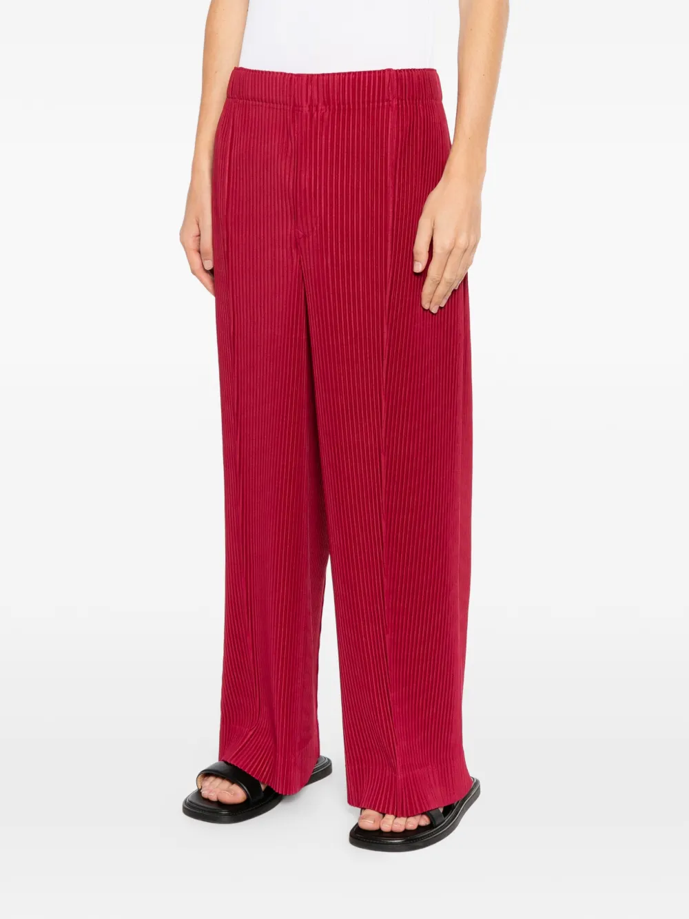 Homme Plissé Issey Miyake January broek Rood