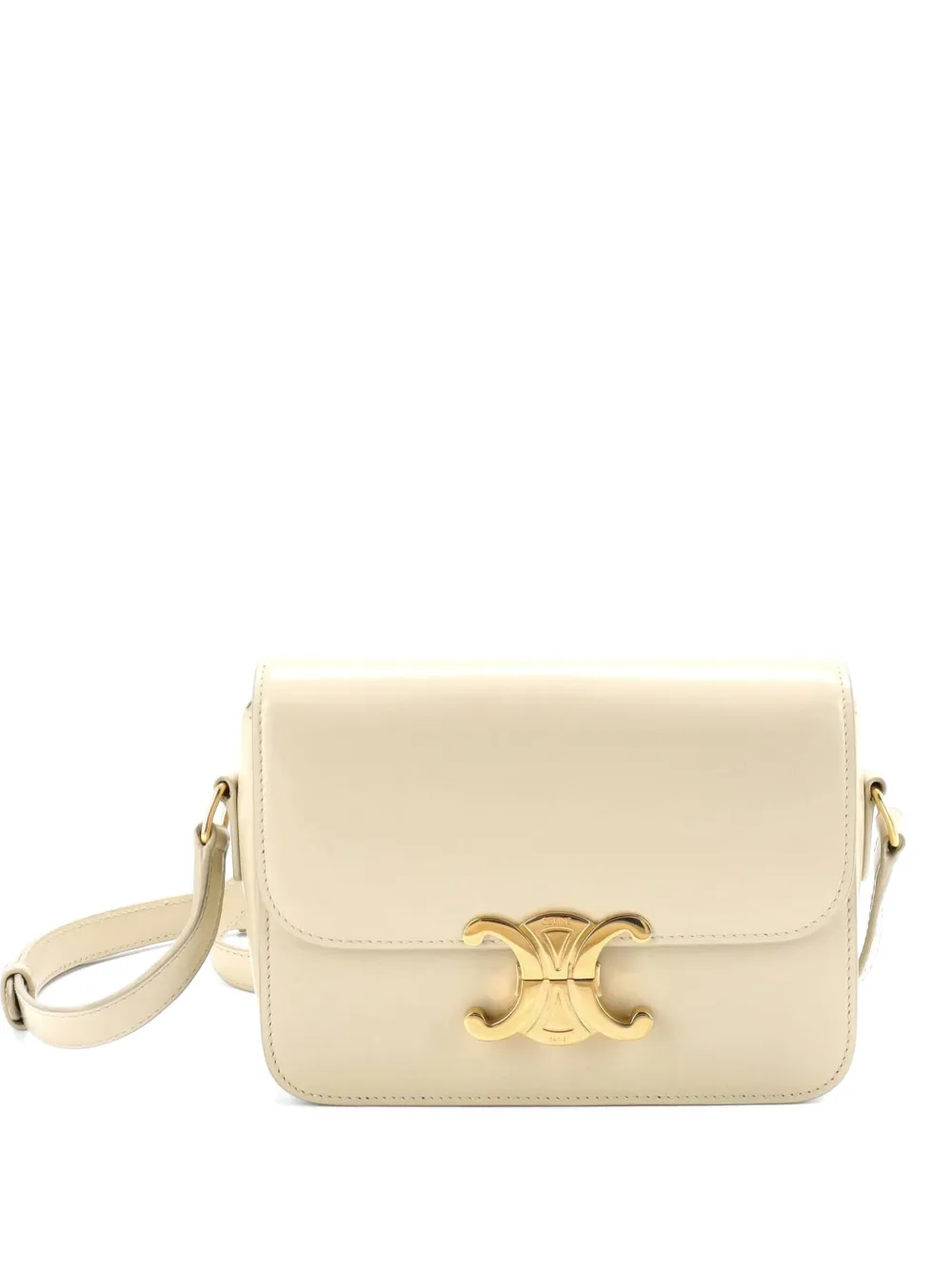 Celine Pre-Owned Triomphe Shoulder Bag Smooth Calfskin Teen crossbody bag - Toni neutri