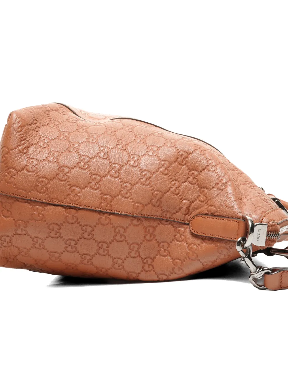 2010s Embossed Leather Tote Bag