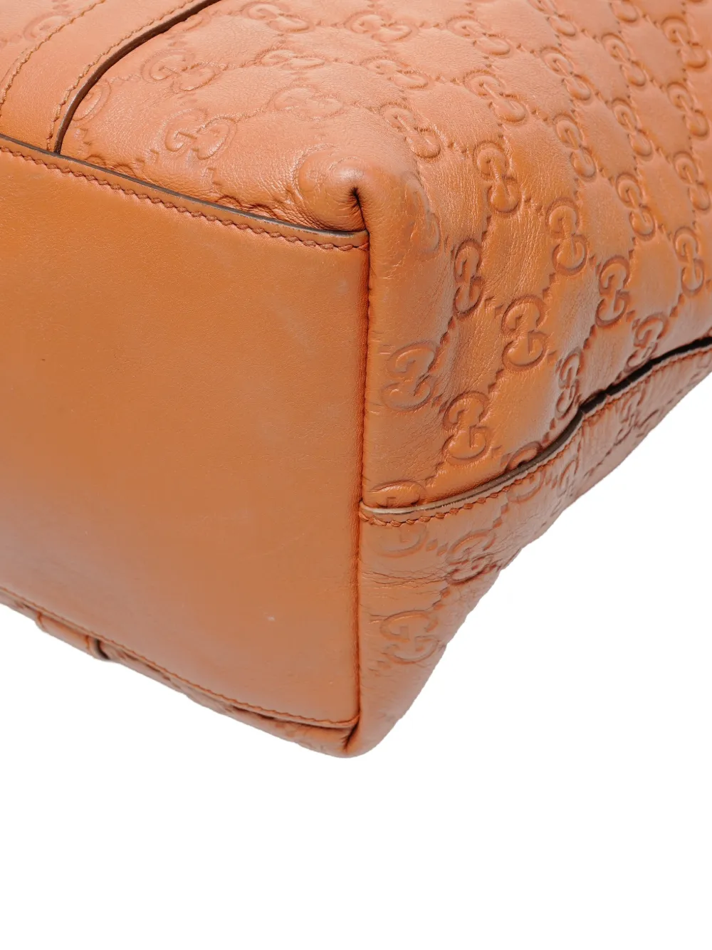 2010s Embossed Leather Tote Bag