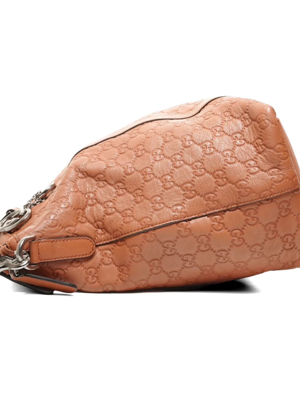 2010s Embossed Leather Tote Bag