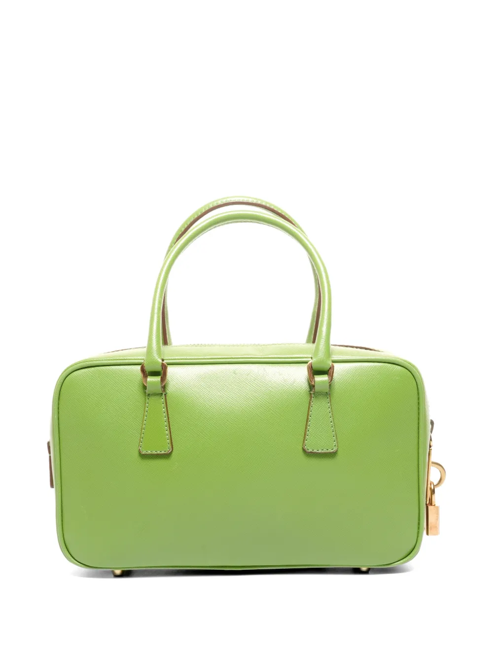 Prada Pre-Owned 2001 mini Saffiano-leather tote bag - Verde