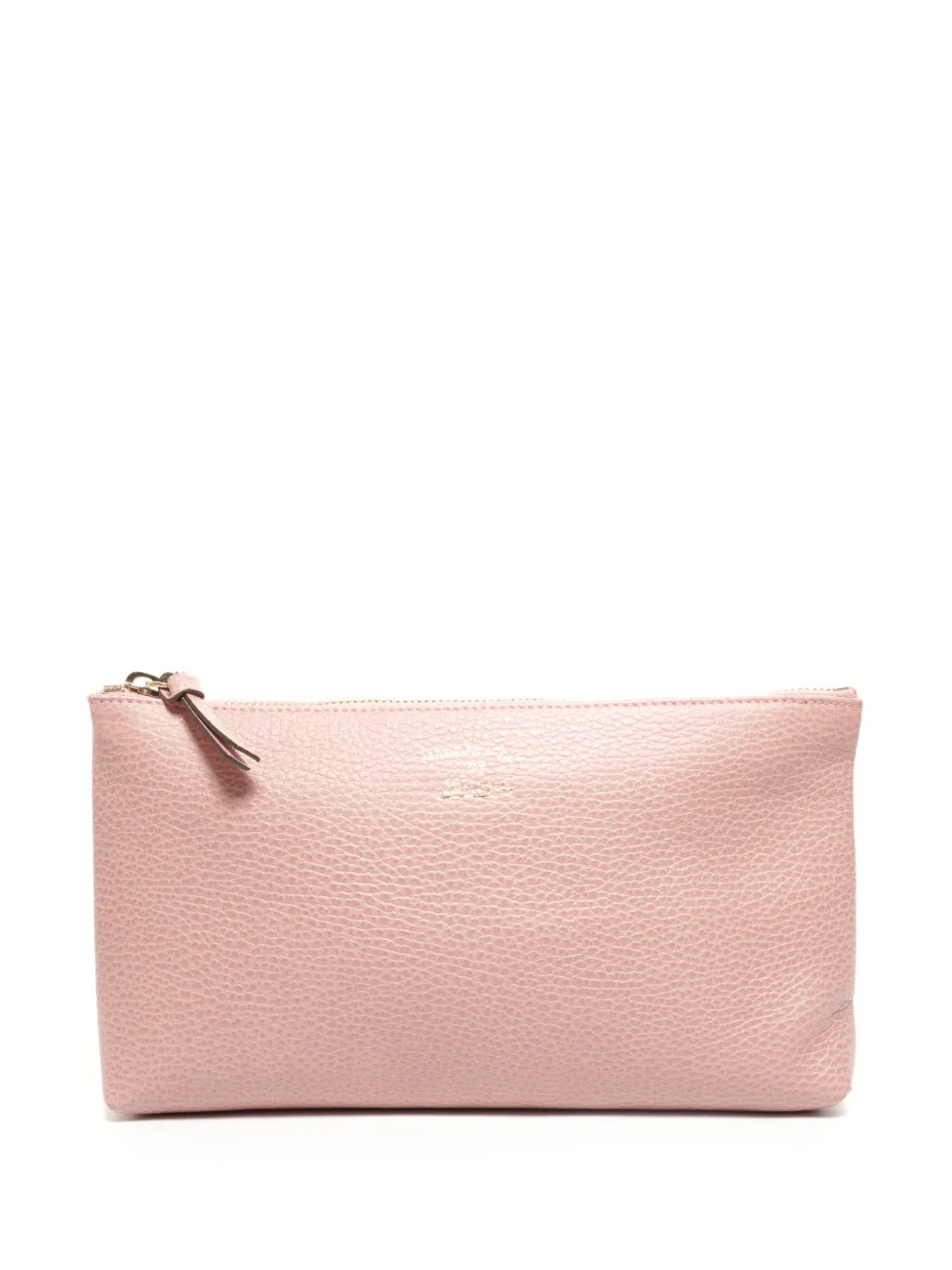 Gucci Pre-Owned 2010s textured-leather clutch bag - Rosa