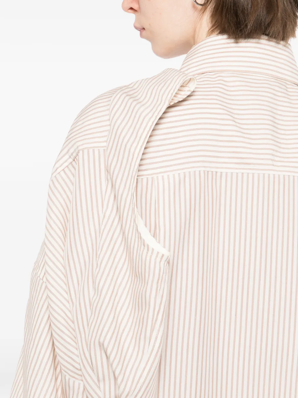 Maison MIHARA YASUHIRO Mouwloze blousejurk Beige