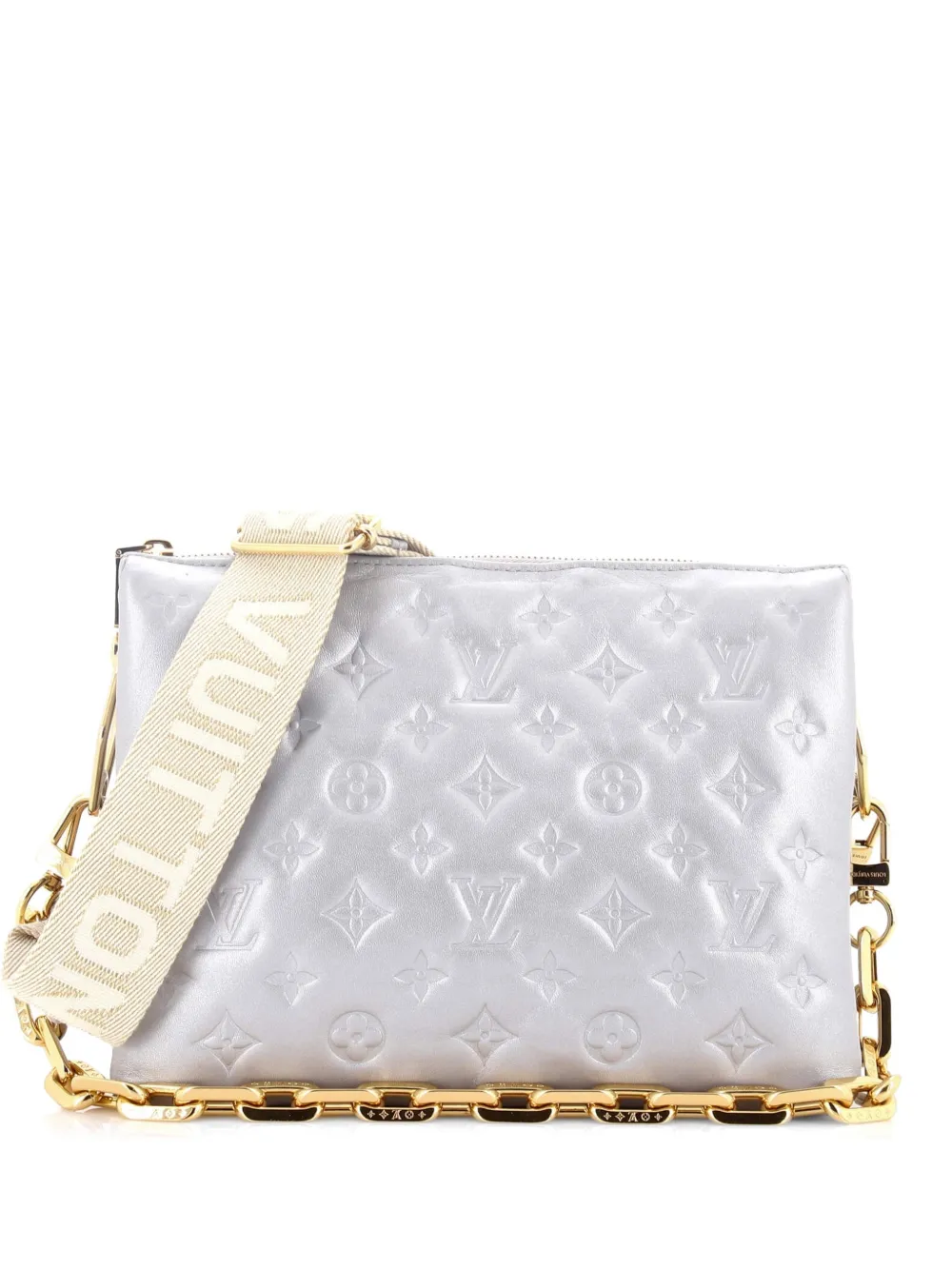 Louis Vuitton Pre-Owned Coussin Bag Monogram Embossed Lambskin PM crossbody bag - Metallic