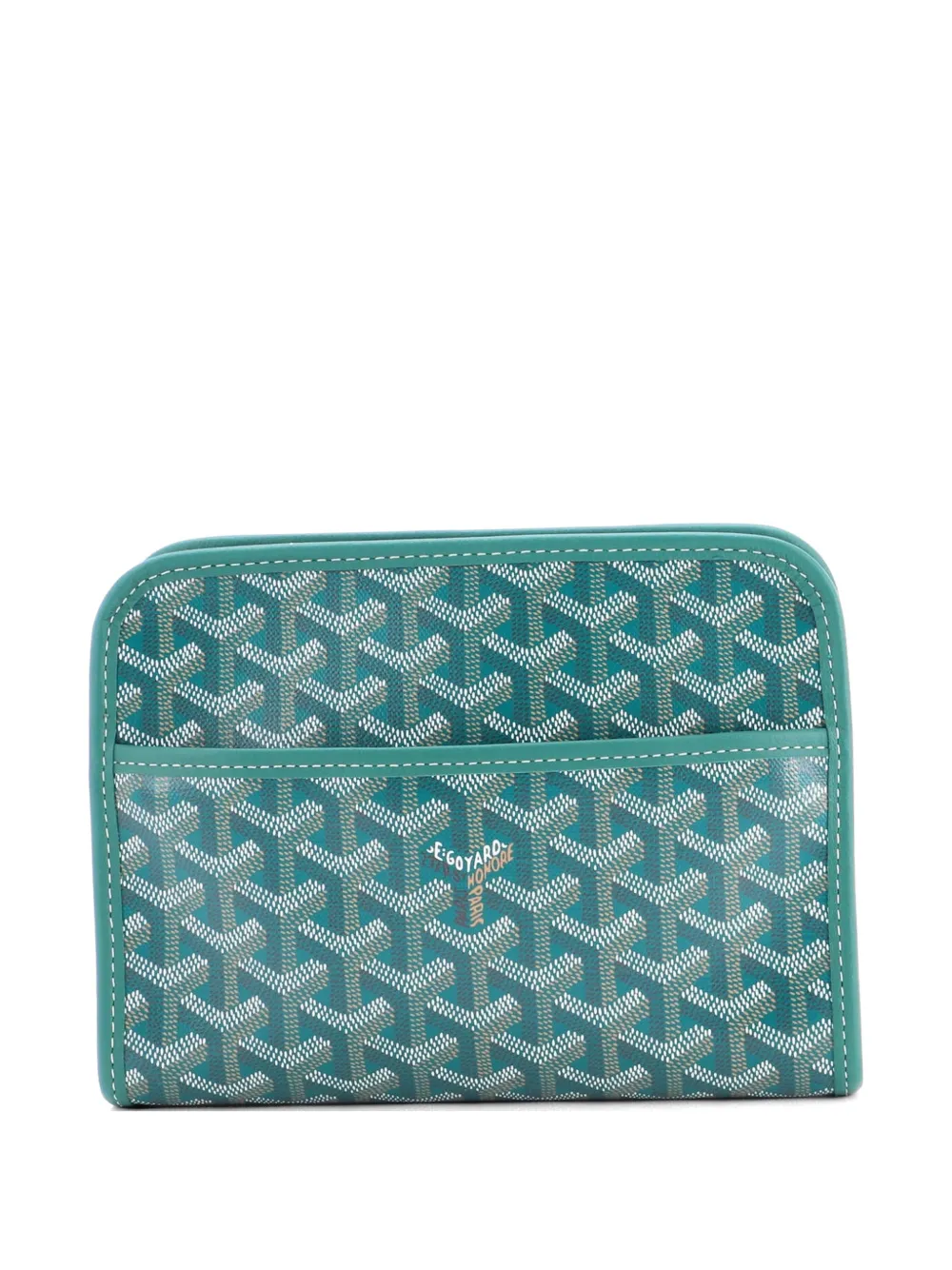 Goyard Pre-Owned Jouvence Toiletry Pouch Coated Canvas PM clutch bag - Verde