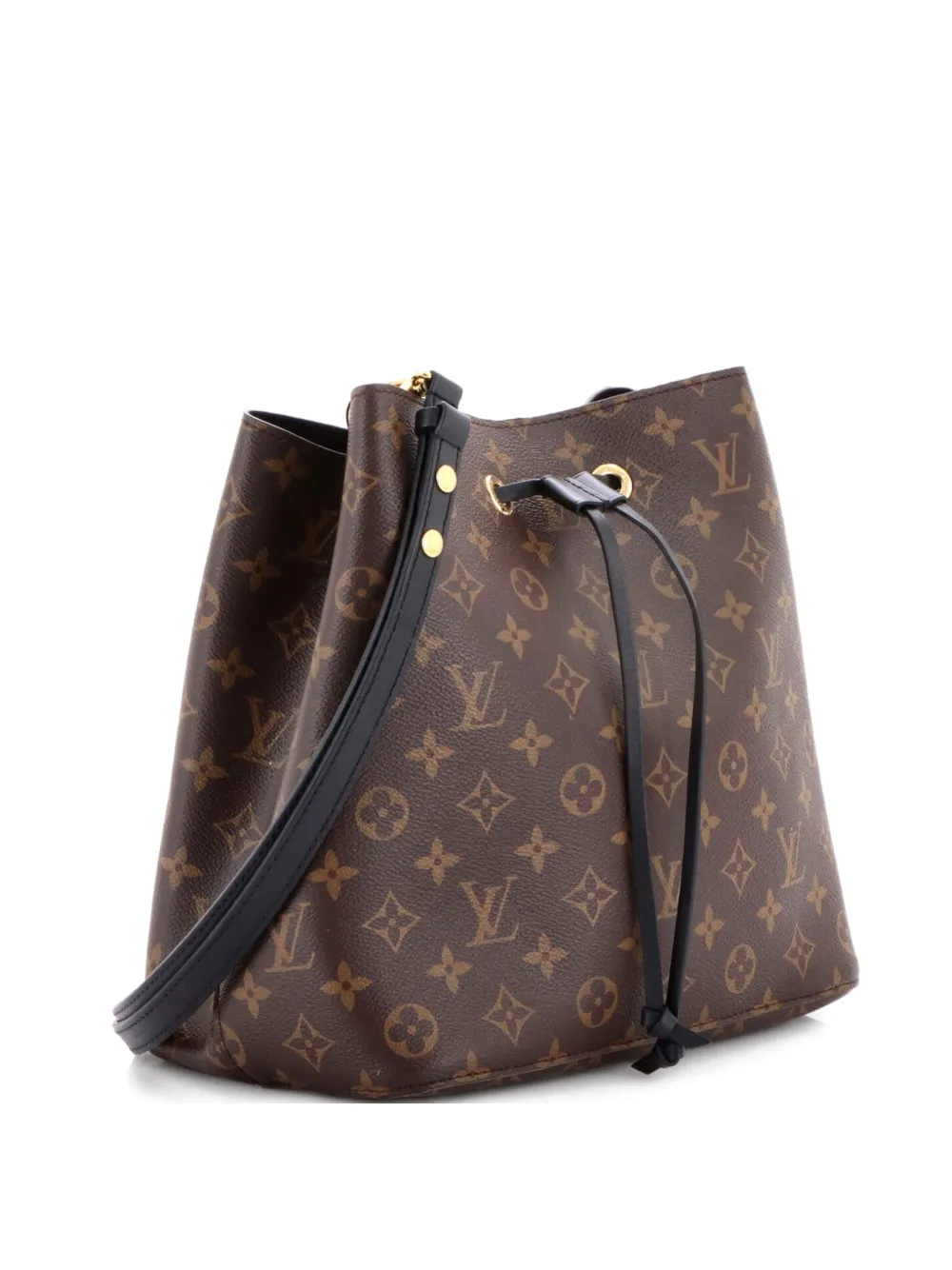 Louis Vuitton Pre-Owned NeoNoe Handbag Monogram Canvas with Leather MM bucket bag - Nero