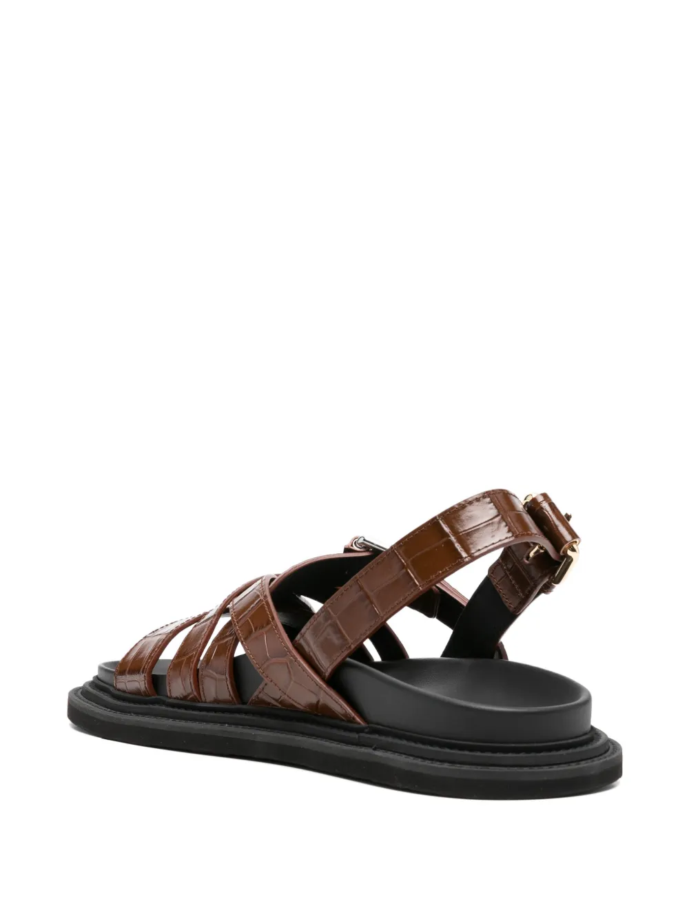 Moschino buckled strappy sandals Bruin