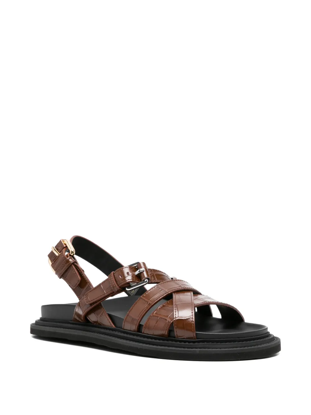 Moschino buckled strappy sandals Bruin