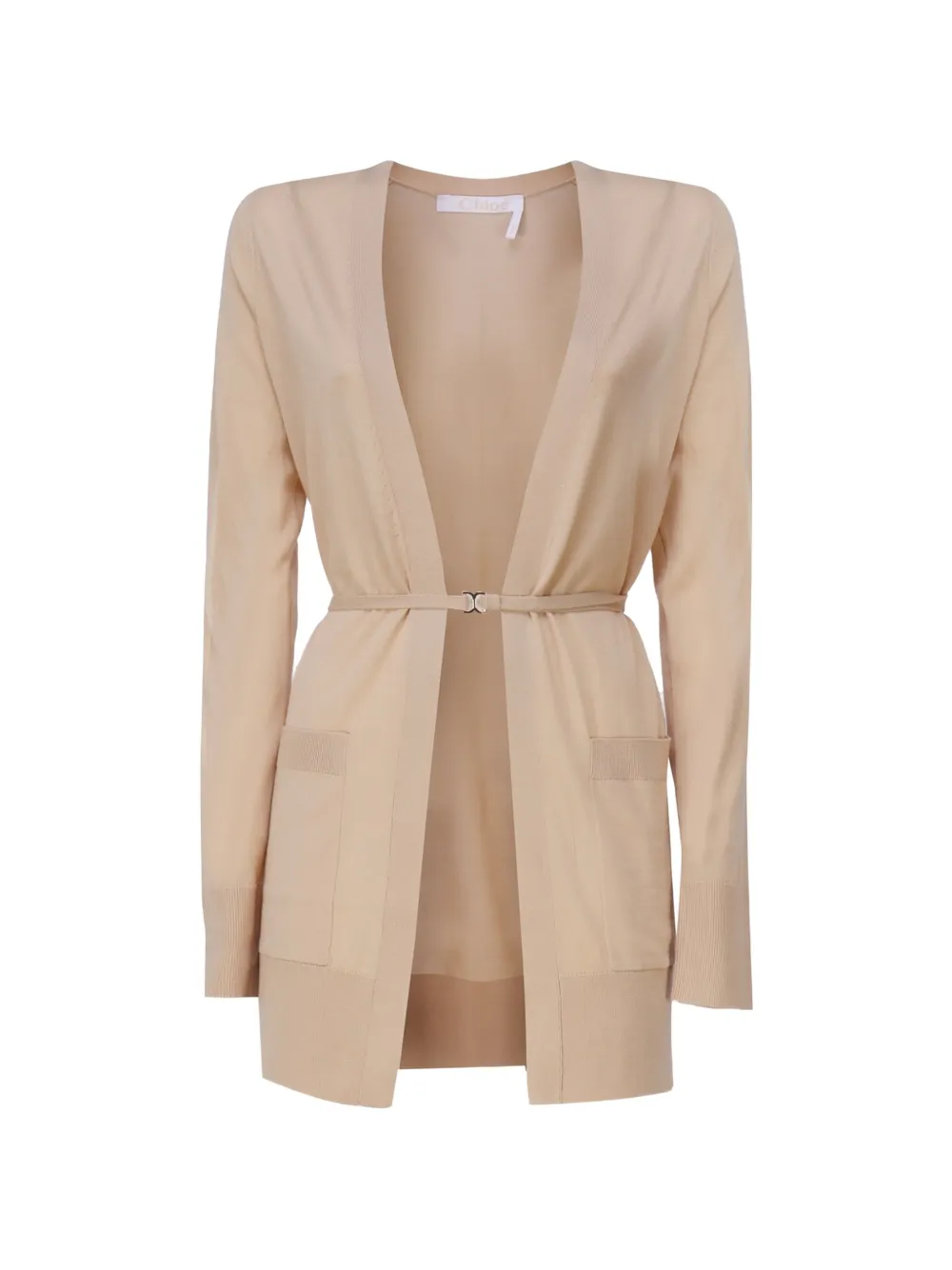Chloé strap long-sleeved cardigan - Toni neutri