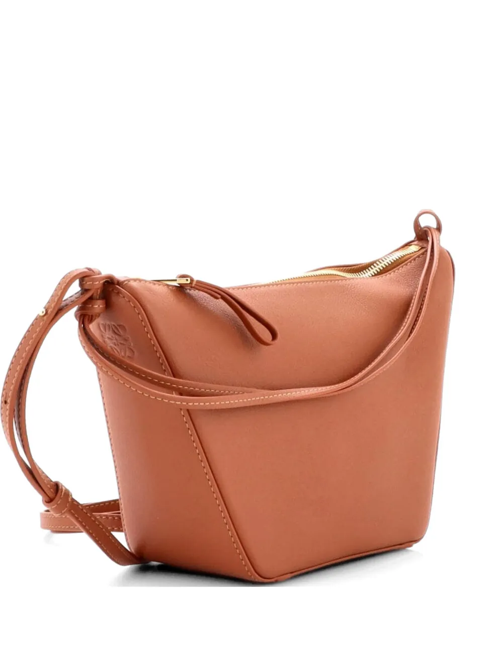 Loewe Pre-Owned Hammock Hobo Leather Mini crossbody bag - Marrone