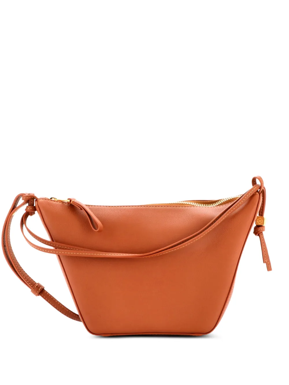 Loewe Pre-Owned Hammock Hobo Leather Mini crossbody bag - Marrone