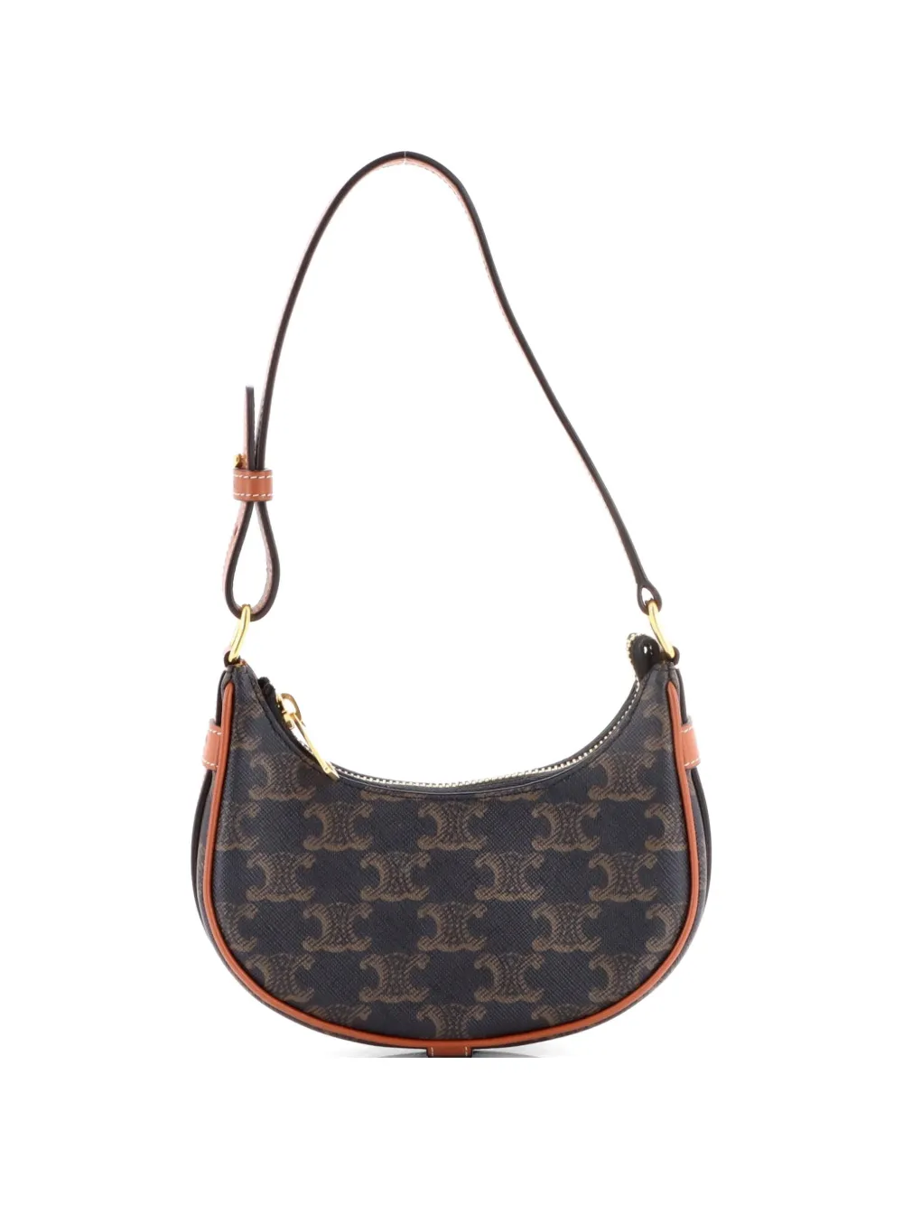 Celine Pre-Owned Ava Bag Triomphe Coated Canvas Mini shoulder bag - Marrone