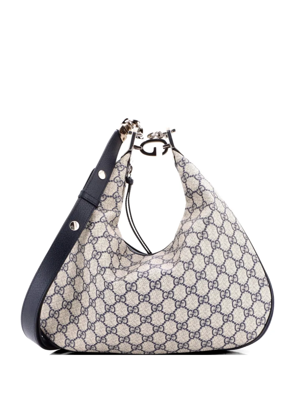 Gucci Pre-Owned Attache Shoulder Bag GG Coated Canvas Medium hobo bag - Blu