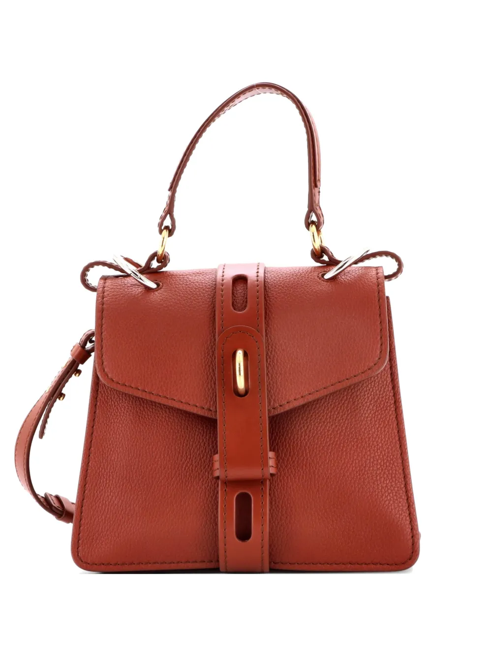 Chloé Pre-Owned Aby Day Bag Leather Small satchel - Marrone