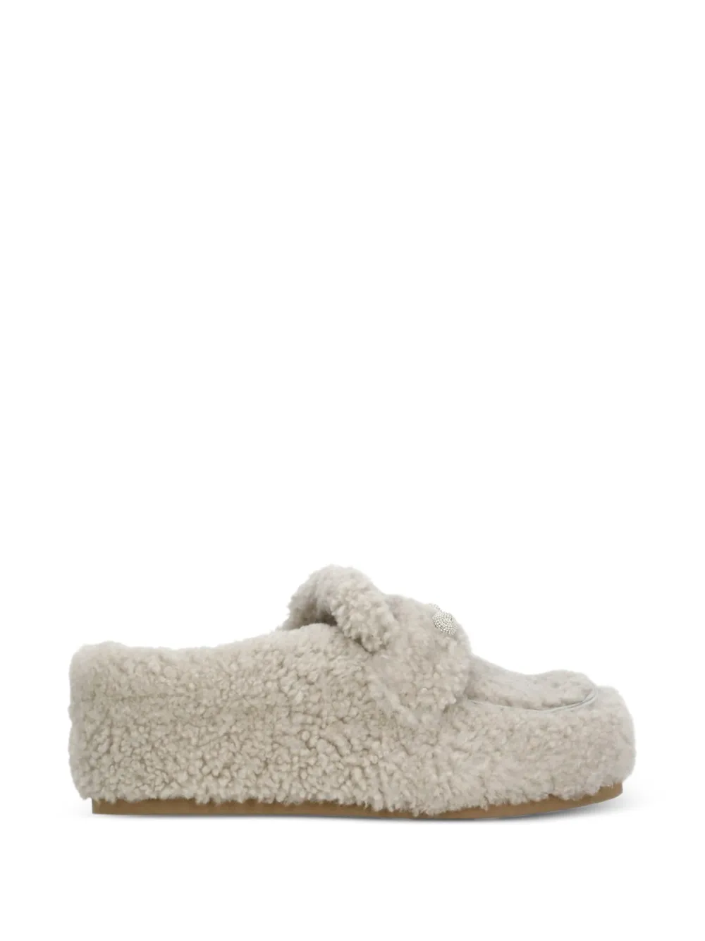 Fabiana Filippi shearling embellished loafers - Toni neutri