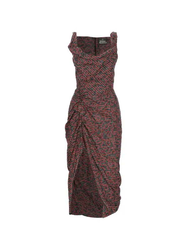 vivienne westwood draped midi dress Fond draped midi dress