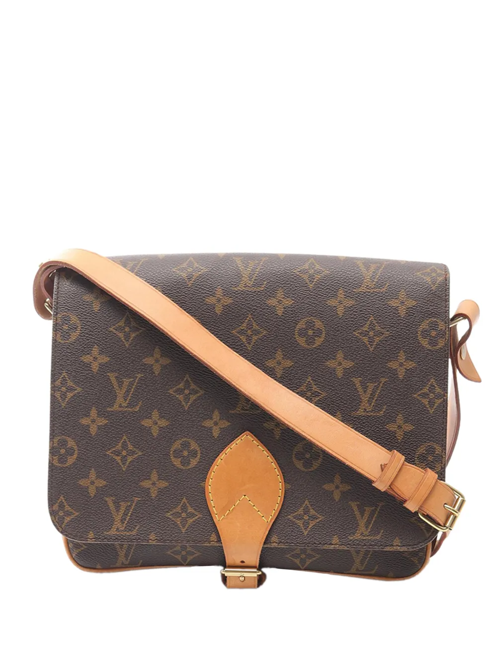 Louis Vuitton Pre-Owned 1995 Monogram Cartouchiere GM crossbody bag - Marrone