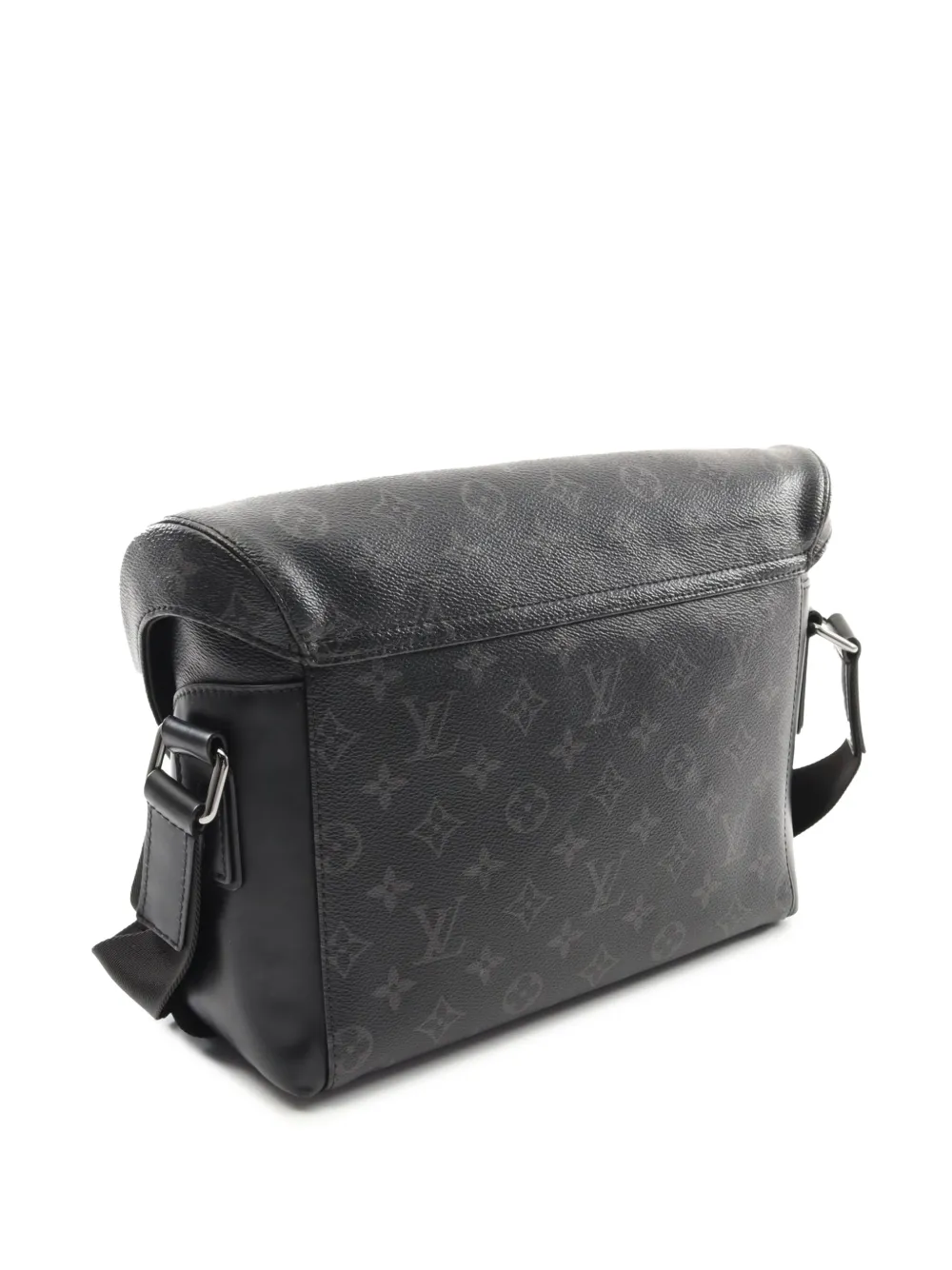  Louis Vuitton Pre-owned 2017 Monogram Eclipse Voyager Pm Crossbody Bag - Black 