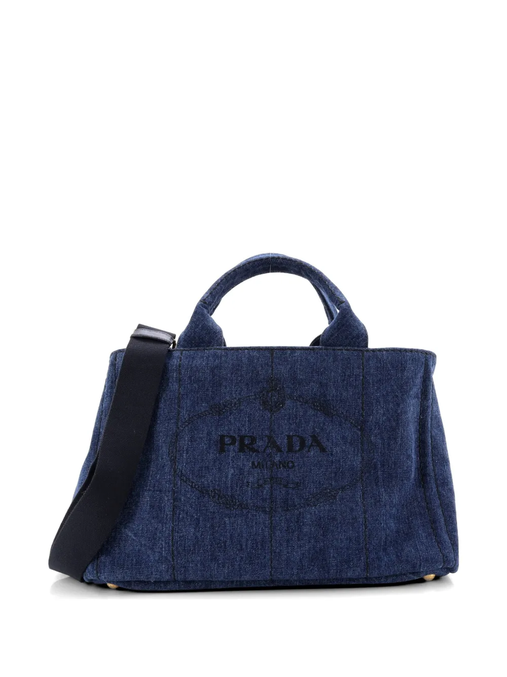 Prada Pre-Owned Canapa Convertible Denim Medium tote bag - Blu