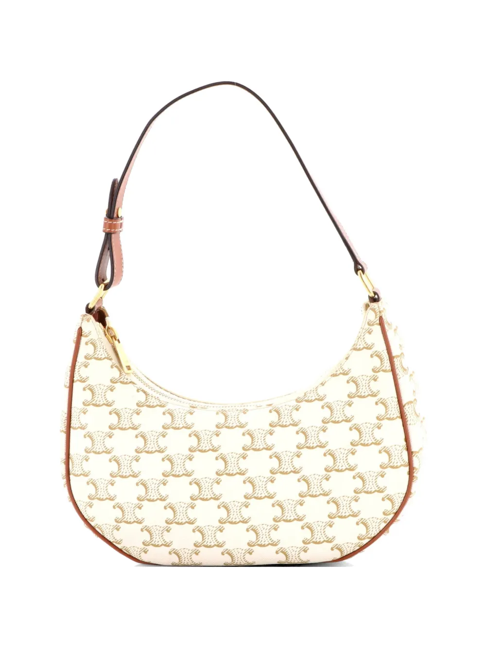 Celine Pre-Owned Ava Bag Triomphe Coated Canvas hobo bag - Marrone