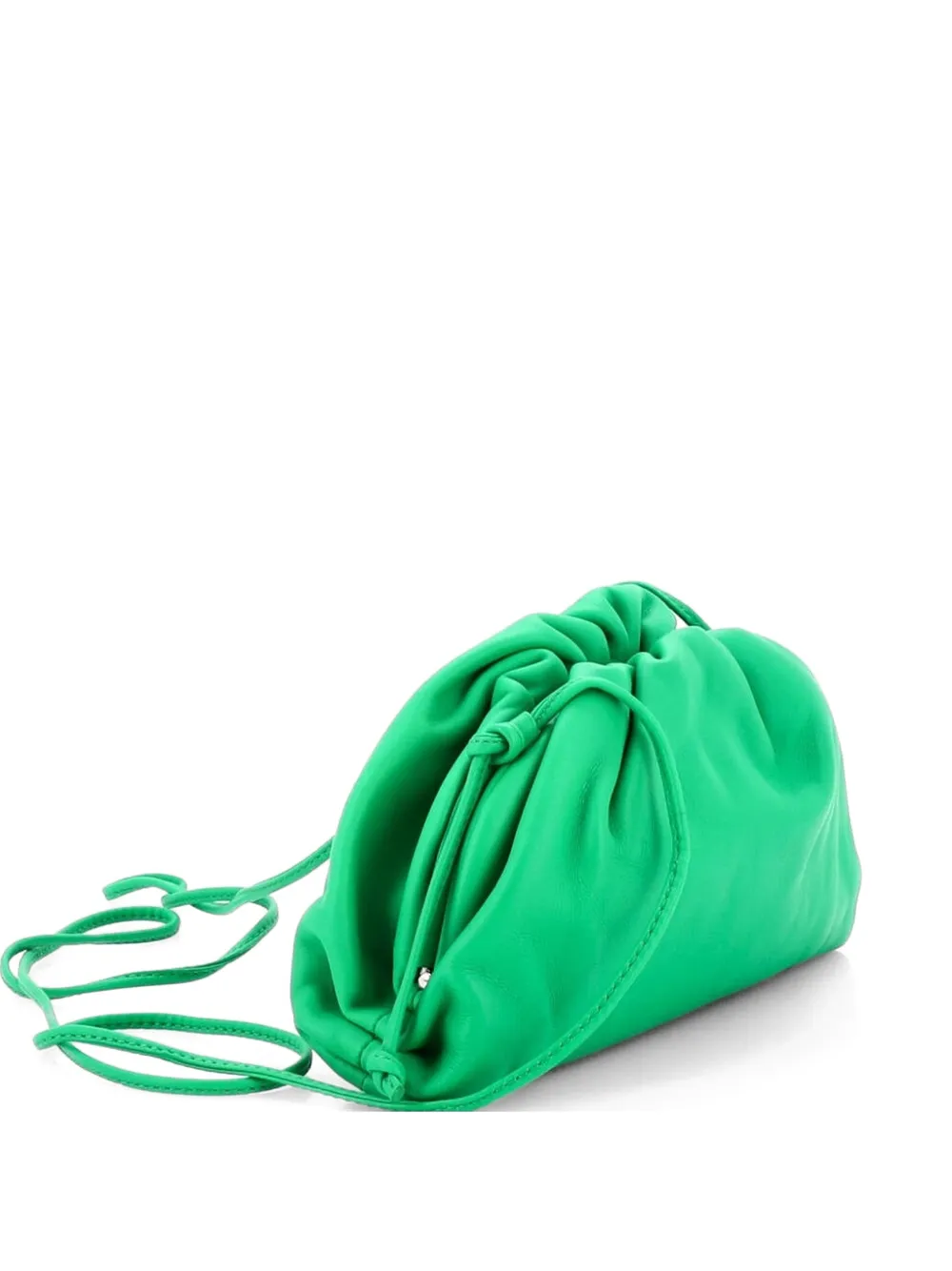 Bottega Veneta Pre-Owned The Pouch Leather Mini crossbody bag - Verde