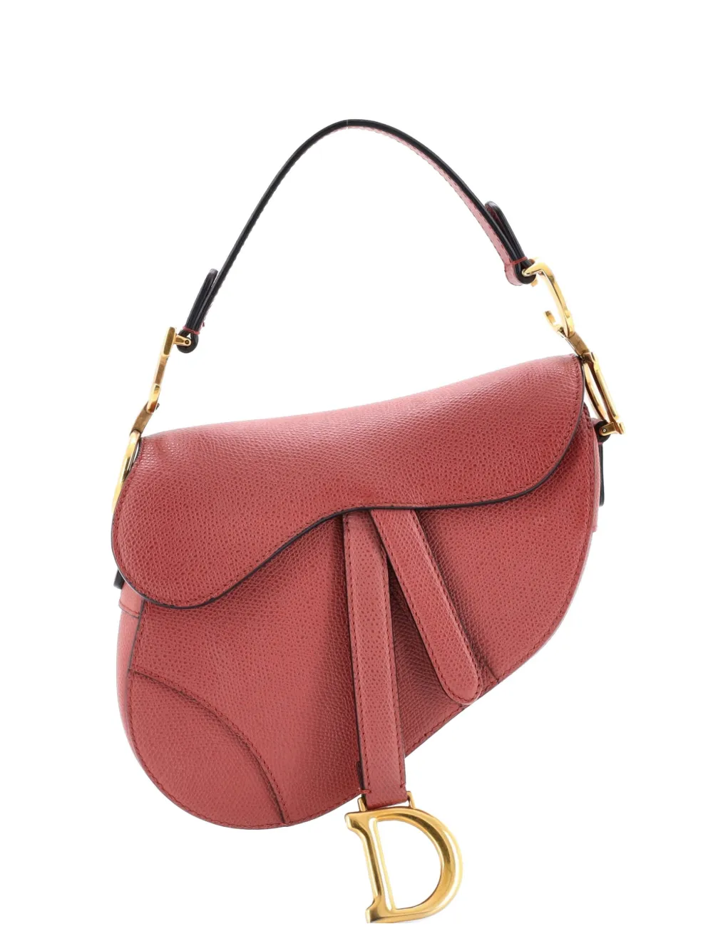 Christian Dior Pre-Owned Saddle Handbag Leather Mini shoulder bag - Rosso