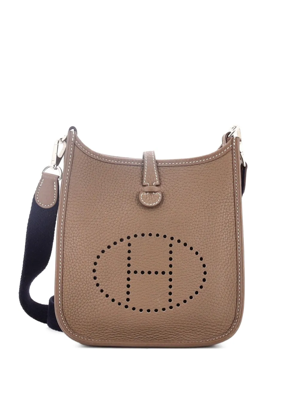 Hermès Pre-Owned Evelyne Bag Gen III Clemence TPM crossbody bag - Grigio