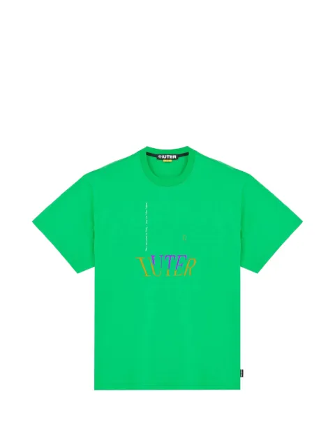 IUTER Hand graphic-detail cotton T-shirt