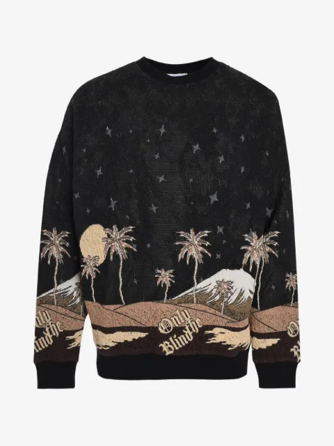 Only the Blind Sepia Mountain Sweatshirt