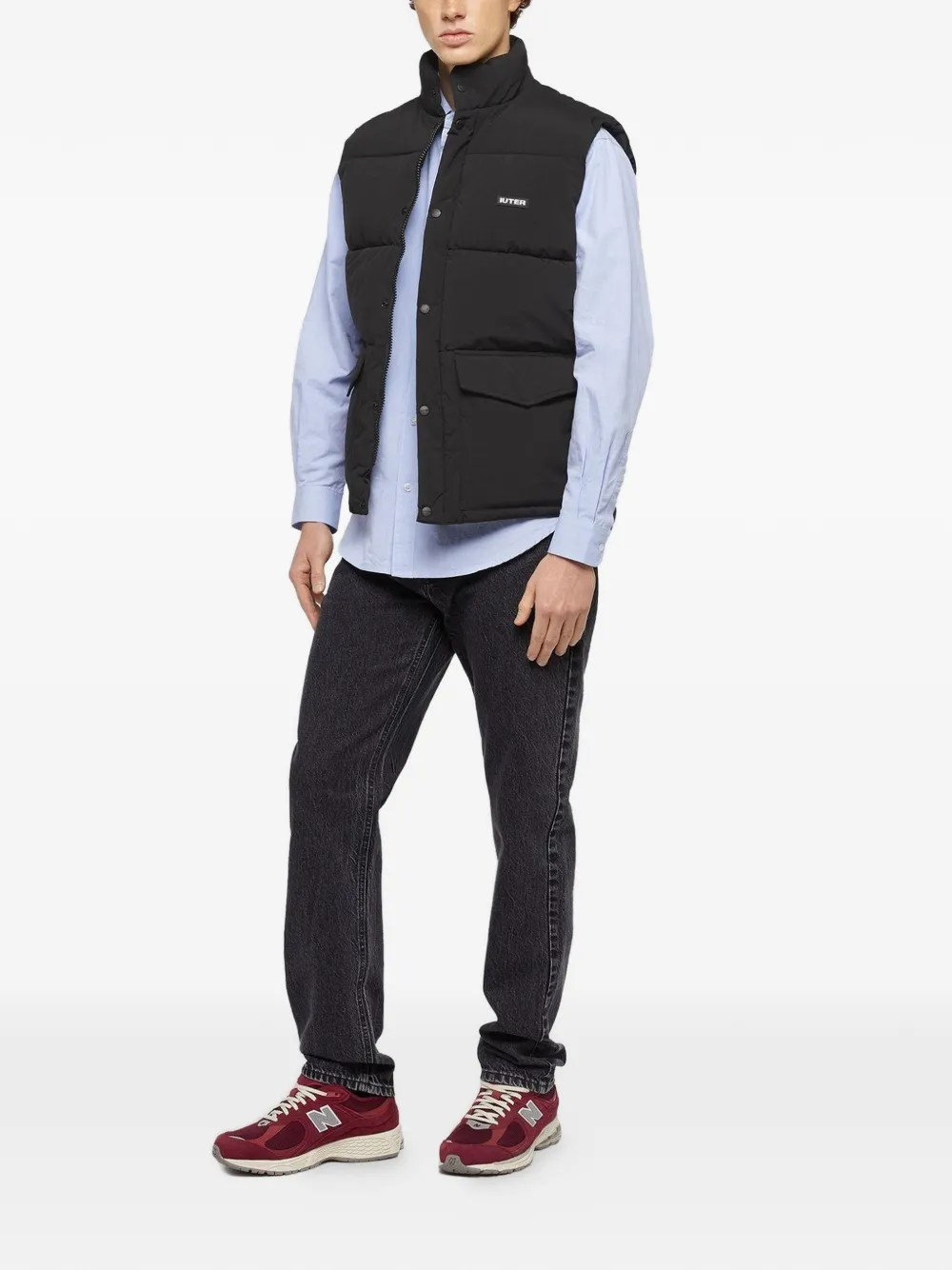 IUTER Button-up bodywarmer Zwart