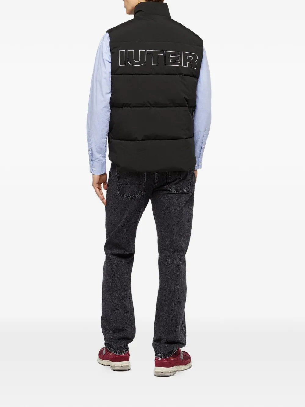 IUTER Button-up bodywarmer Zwart