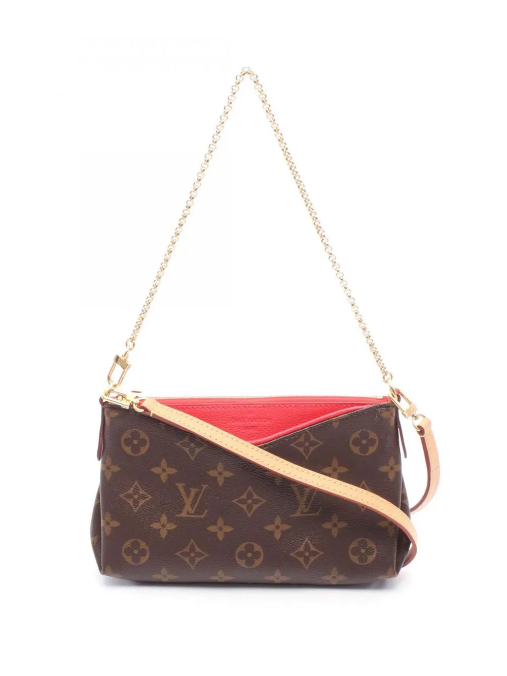 Louis Vuitton Pre-Owned 2016 Monogram Pallas Clutch satchel - Marrone