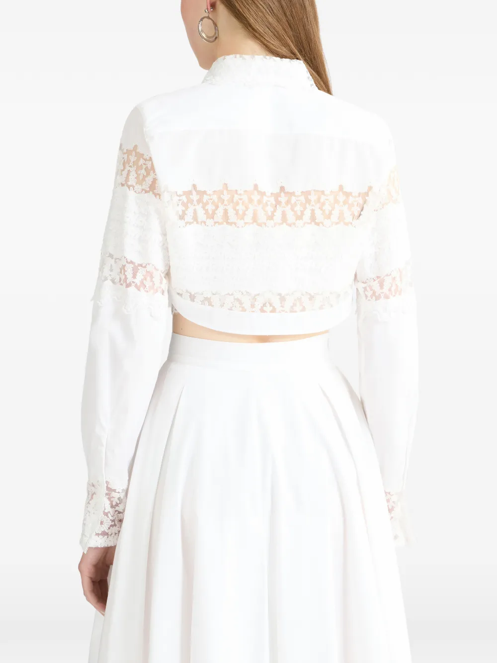 Ermanno Scervino Cropped blouse Wit