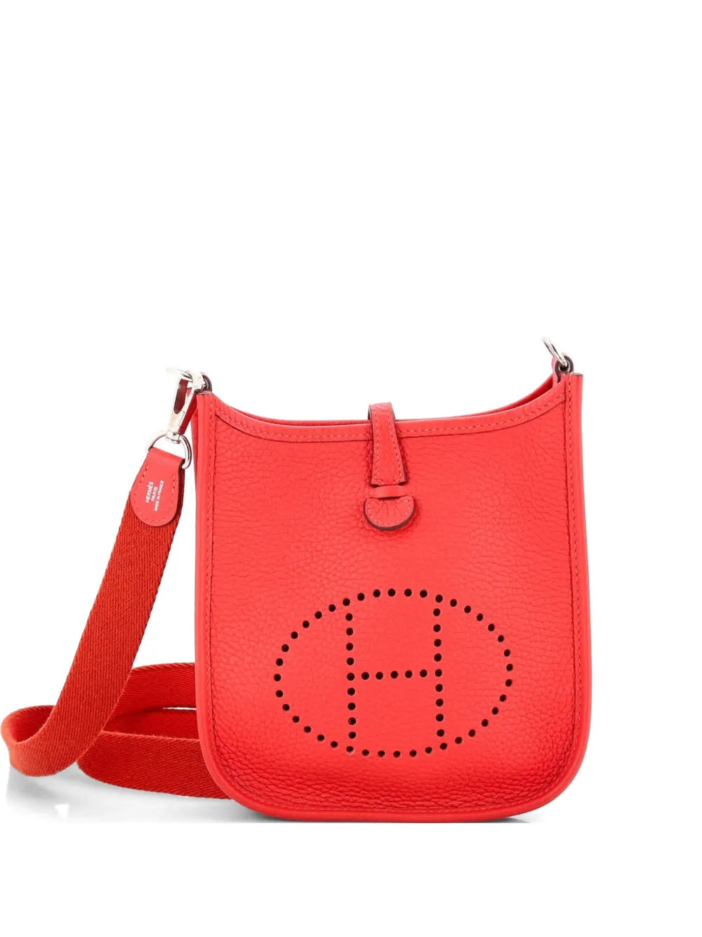 Hermès Pre-Owned Evelyne Bag Gen III Clemence TPM crossbody bag - Rosso