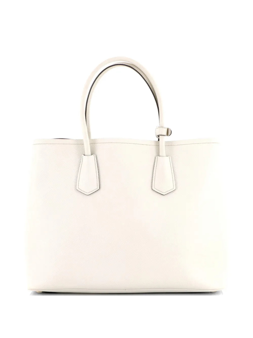 Cuir Double Saffiano Leather Medium Tote Bag