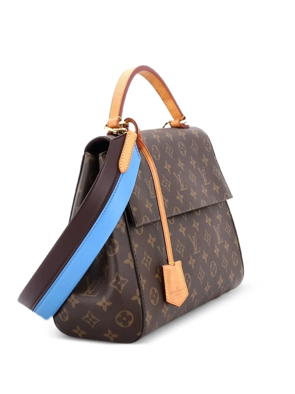 Louis Vuitton Pre-Owned Cluny Top Handle Bag Monogram Canvas MM shoulder bag - Blu