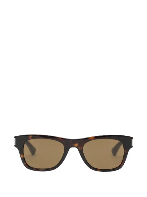 Saint Laurent Eyewear havana rectangle-frame sunglasses