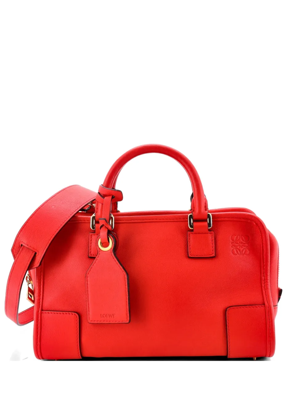Loewe Pre-Owned Amazona NM Bag Leather 23 satchel - Rosso