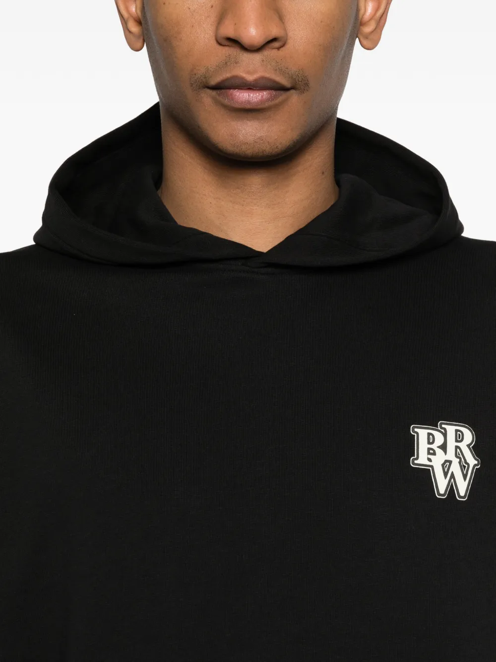 BARROW Hoodie met grafische vlammenprint Zwart