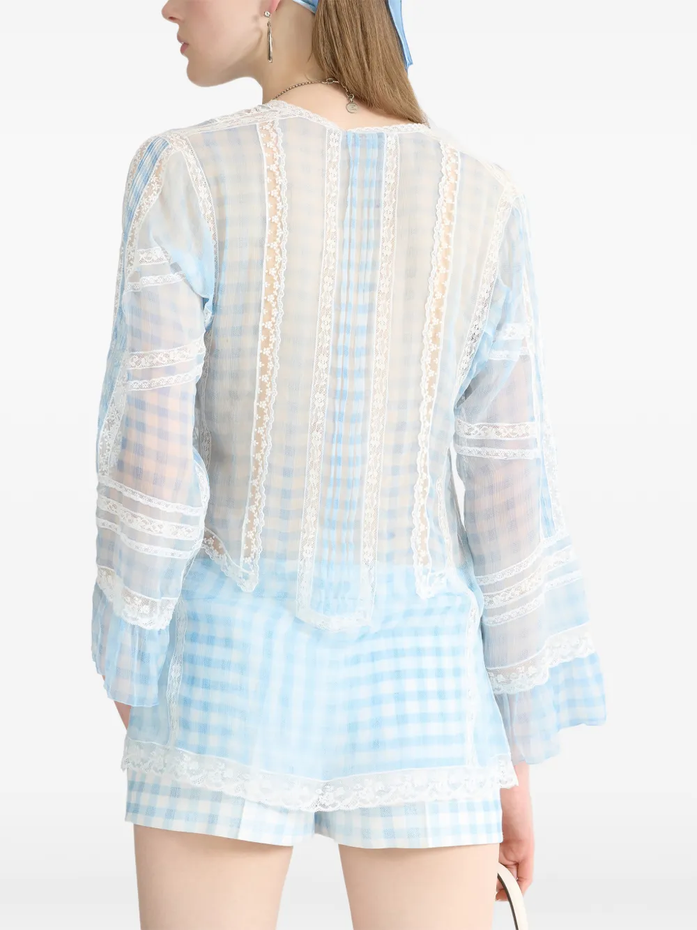 Ermanno Scervino Zijden blouse Blauw