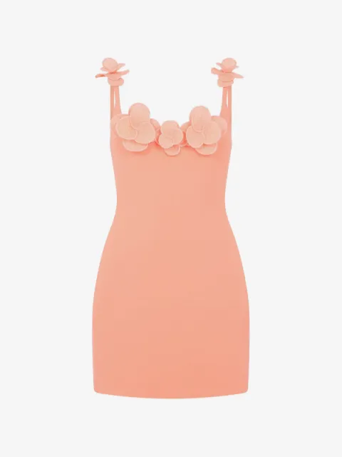 David Koma floral detail mini dress