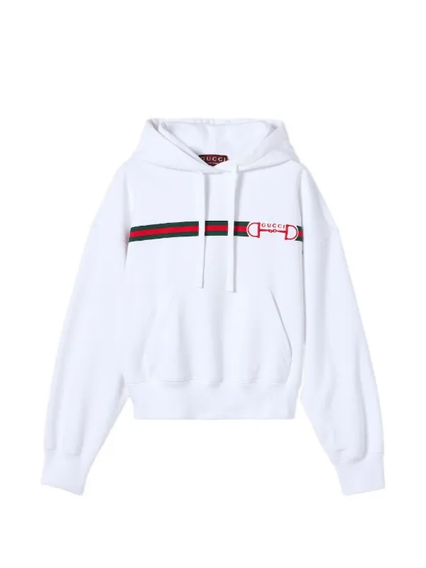 Gucci Cotton Jersey Sweatshirt with Print in White